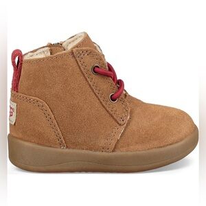 NWOT UGG Toddler Kristjan Chukka boots with side zipper in chestnut suede